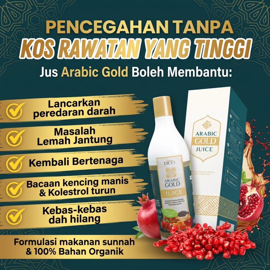 Poster promosi Jus Arabic Gold